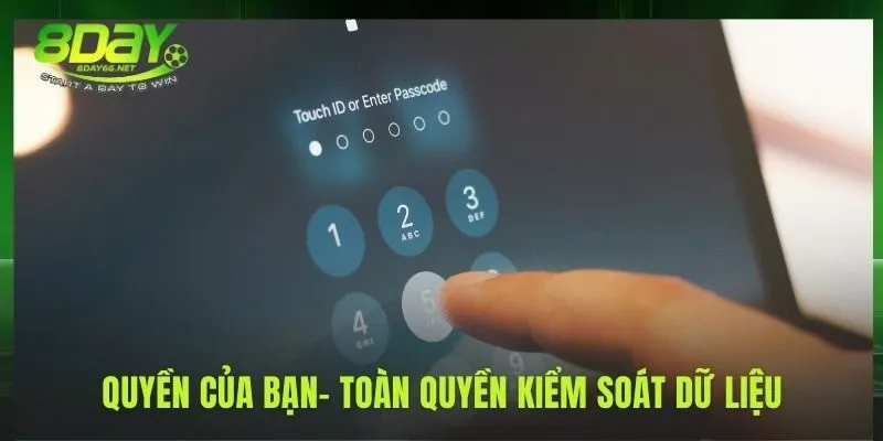 Người dùng chủ động kiểm soát hoàn toàn thông tin cá nhân